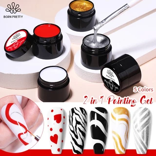 BORN PRETTY 5 ml/Box Unhas Gel Brilhante Glitters Refletivos Platina Salão De Manicure Ferramentas De Pintura Decoração em Oferta na Shopee