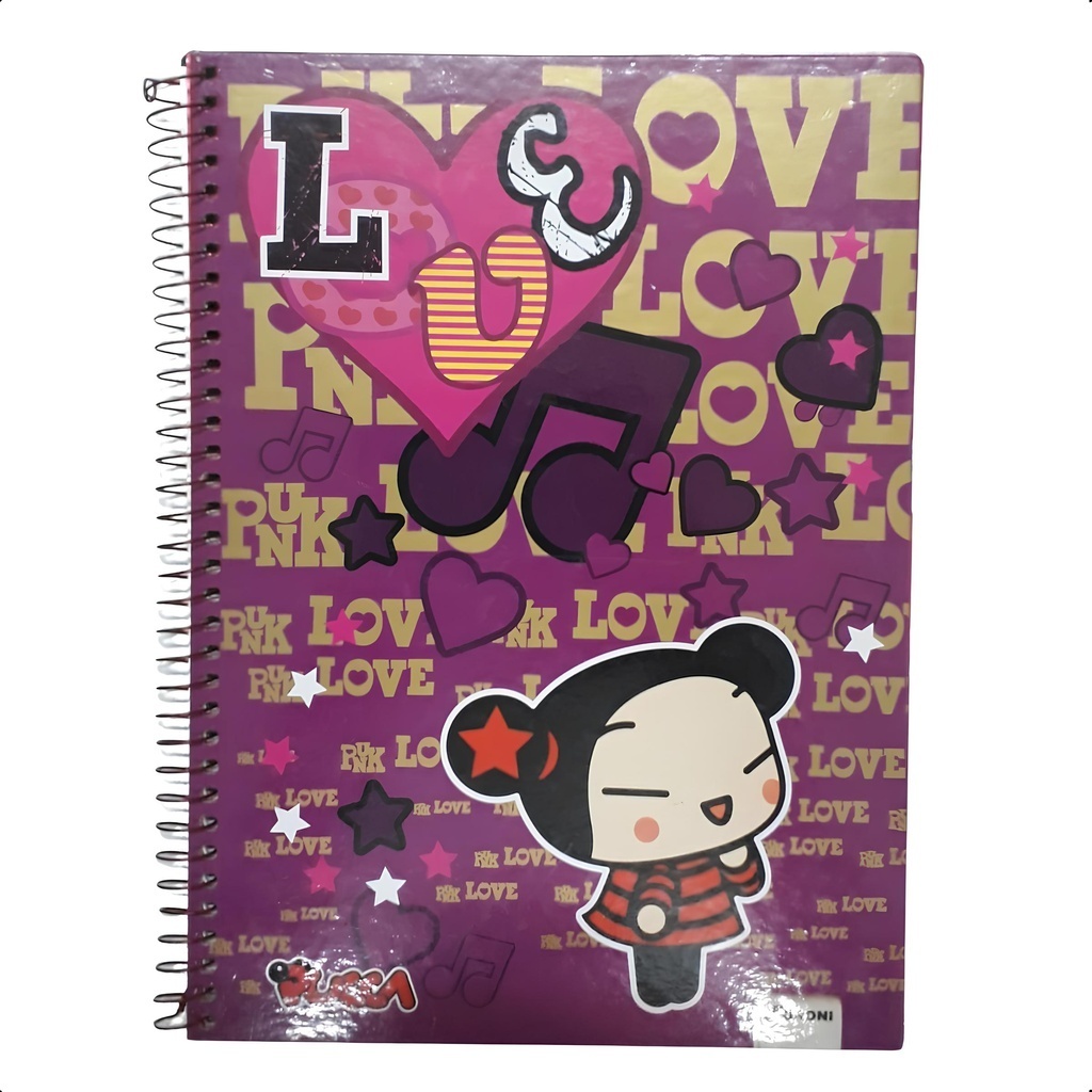 Caderno Univ. 1x1 Capa Dura Foroni 96 Folhas Pucca
