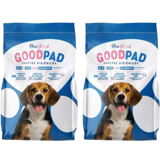 Kit 2 Pacotes Tapete Higienico Good Pad P/ Cães E Gatos 80x60 cm Com 60 Unidades Total Higiênico 30 Em Cada Pacote
