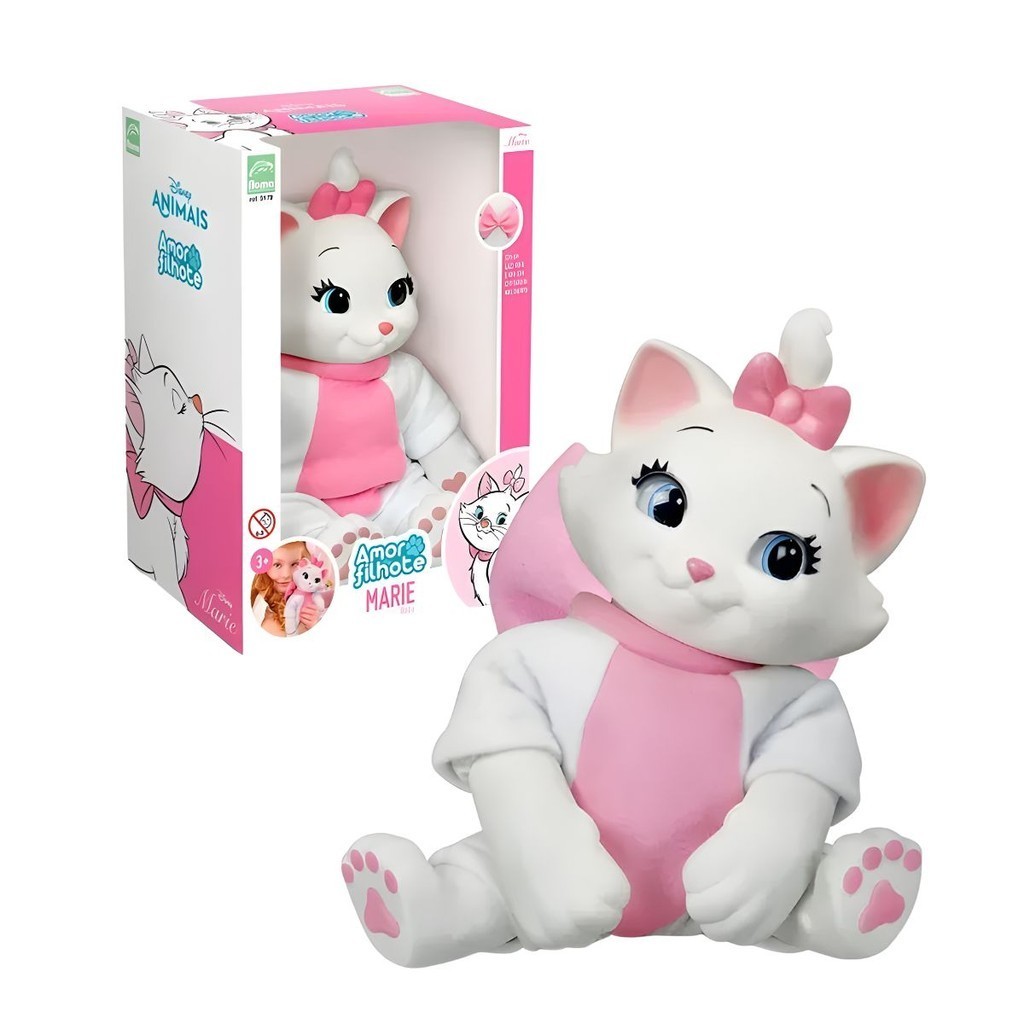 Boneco Gata Marie Disney Coleção Amor De Filhote Vinil | Shopee Brasil