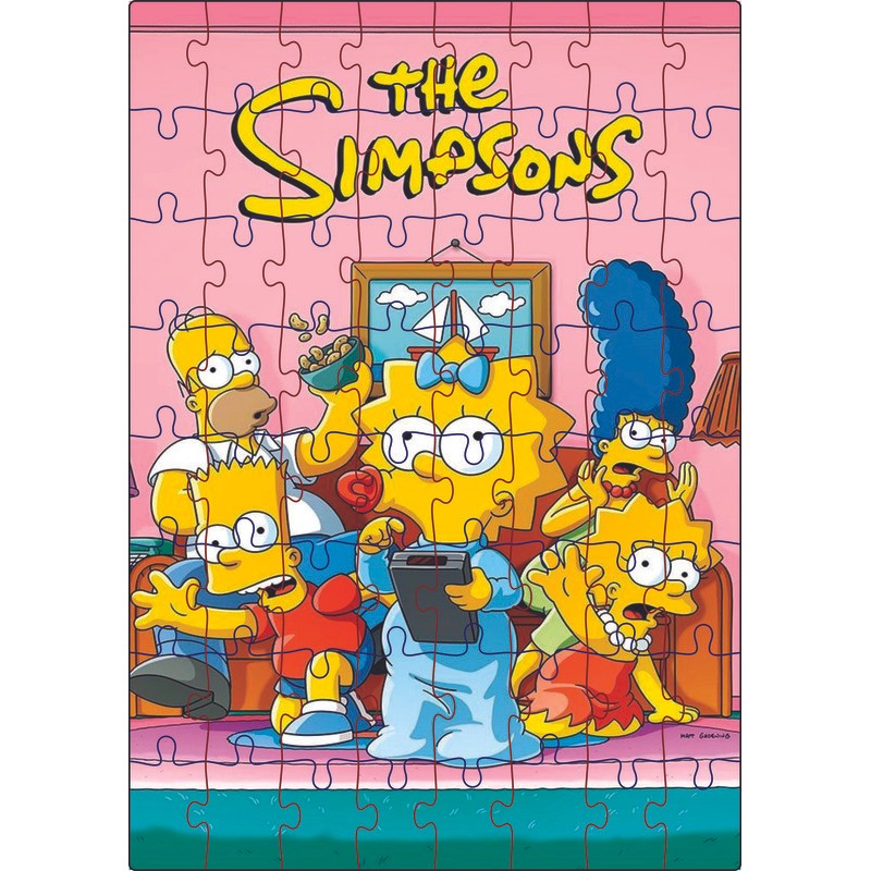 Quebra-Cabeça Jogo Os Simpsons 64 Pçs MDF 18x26 | Shopee Brasil