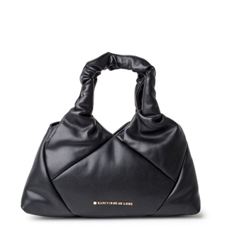 Bolsa Tote Napa Macia Preta Matelassê Pequim_1