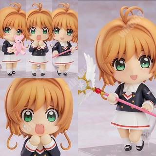 Captor De Cartão Nendoroid Sakura GSC 918 Kinomoto Uniforme Ver Mudança De Face Anime Articulado Ação Figura Modelo Bonecos