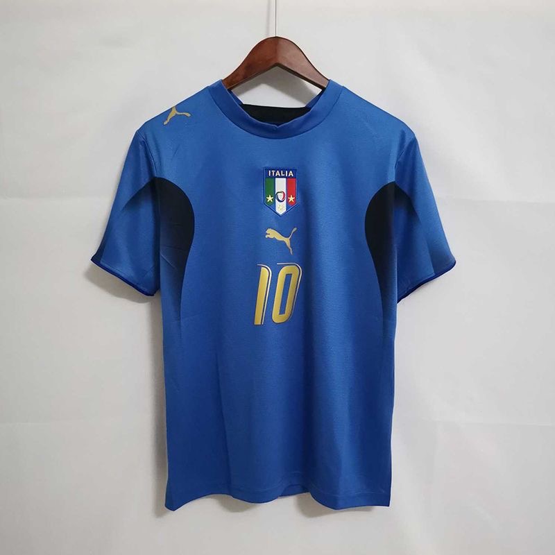 2006 Itália Camisa Retro Home Team Camiseta Jersey Futebol