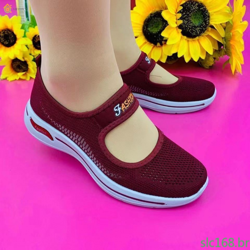 Antiderrapante sapatos ortopédicos das mulheres para caminhadas/diabético/plus size tênis 026