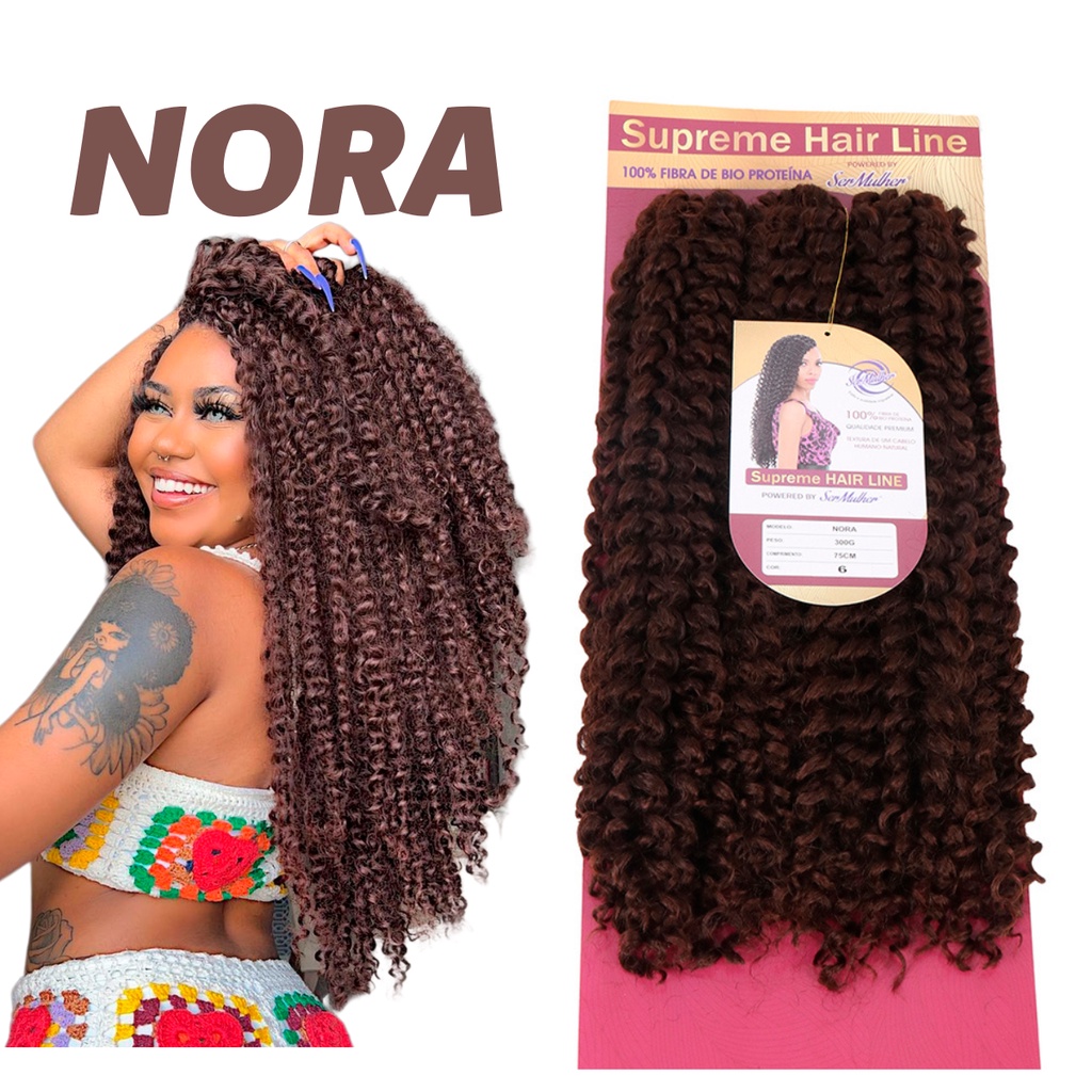 Cabelo Cacheado Nora Supreme Hair Ser Mulher 300g 75cm | Shopee Brasil