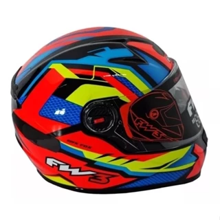 Capacete Fw3 Gtn Fox Laranja Fechado