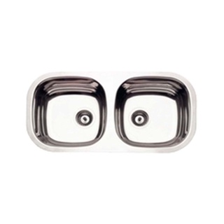 Cuba dupla de inox Perfecta 78x40cm Retangular horizontal Tramontina