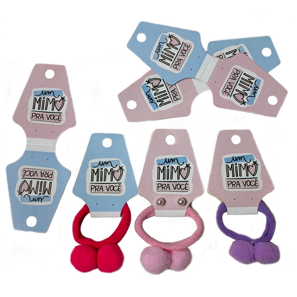 100 tag xuxinha rabico de cabelo Mimo para Cliente