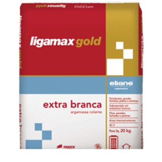 Argamassa Eliane para Porcelanato Ligamax Extra 20kg Branca