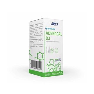 Suplemento para Cães e Gatos Nutrisana Aderocal D3 Mundo Animal 20ml