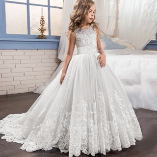 Compra online de Vestidos de casamento elegantes para meninas, elegante,  festa noturna, princesa, vestido de baile, crianças, tule, lantejoulas,  roupas para meninas de 3, 4, 5, 6, 7, 8 anos