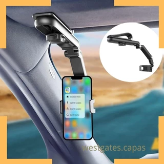 Multifuncional sol viseira titular do telefone celular para carro, 360 ° de rotação suporte do telefone celular em Oferta na Shopee