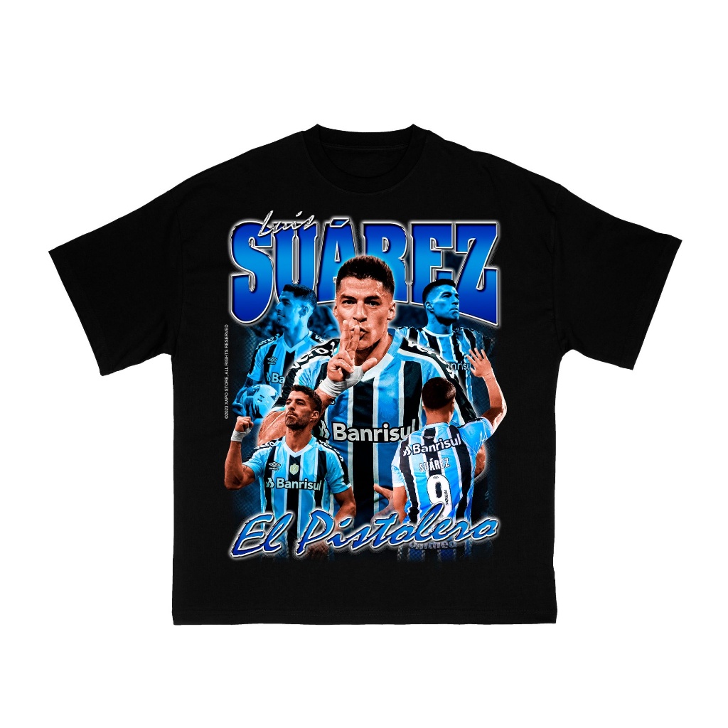 Camiseta Legends Luis Suárez El Pistoleiro Camisa Unissex Algodão Algodão Confortável Lançamento