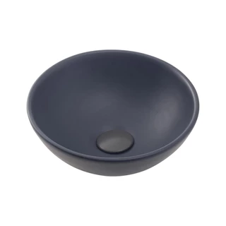 Cuba De Apoio Para Banheiro Redonda Slim Louça Cerâmica 28,5 cm Calcedônia Pingoo - Cinza Fosco em Oferta na Shopee