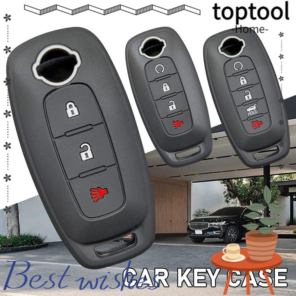 TOPTOOL Chave Para Carro , Silicone 3 4 5 Botões De Cobertura , Chaveiro Completa Protetora Remota Nissan/X-Trail T33/Qashqai J12/Teana 2022 2023 Acessórios