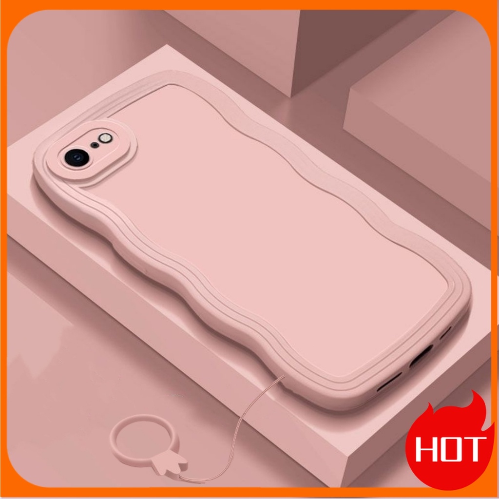 Free Cordão De Segurança Caixa iPhone 6 6S 7 8 Plus De Proteção Estilo E Simples Nova Capa De 5 Cores TPU Para Telefone