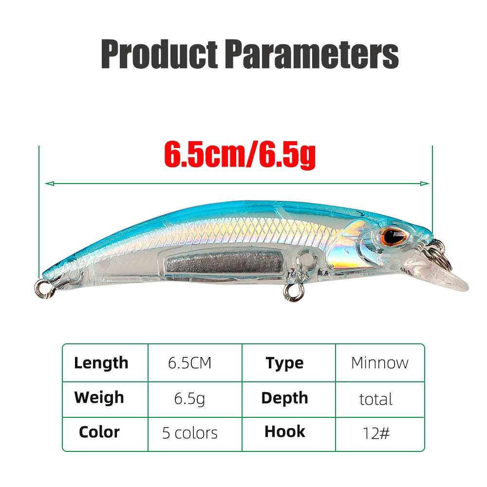 Canna Da Pesca Inglese Lotto 18 Esche A Manovella Per Pesca Minnow 10 Cm 14 G Per 1175941 - Foto 9