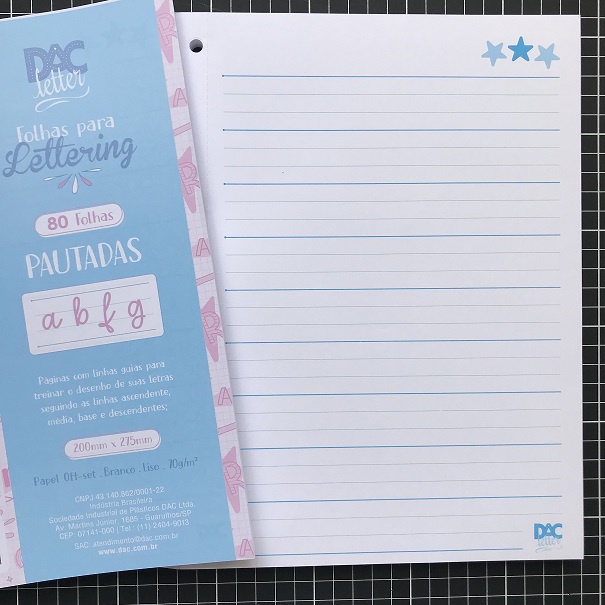 REFIL LETTERING PARA CADERNO ARGOLADO FICHÁRIO UNIVERSITÁRIO PAUTADO C ...
