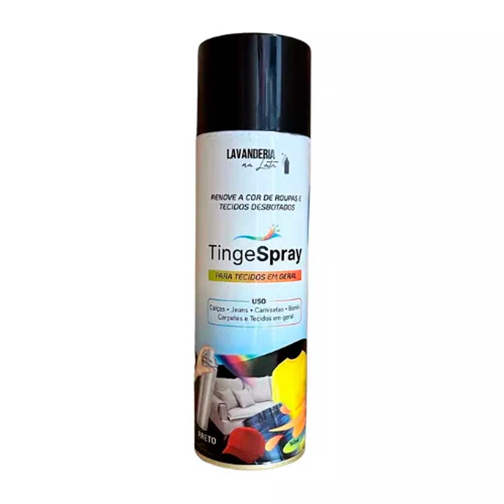 Tinta de Tecidos Roupas Estofados Carpetes - Tingespray 160ml