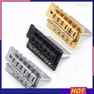 REMIER 52,5mm Conjunto De Ponte Fixa De Guitarra Elétrica De Cauda Dura Para 6 Cordas