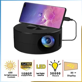 Novo Projetor De Vídeo Móvel YT200 LED Android 11 Full HD 1920 * 1080P Home Theater Smartphone