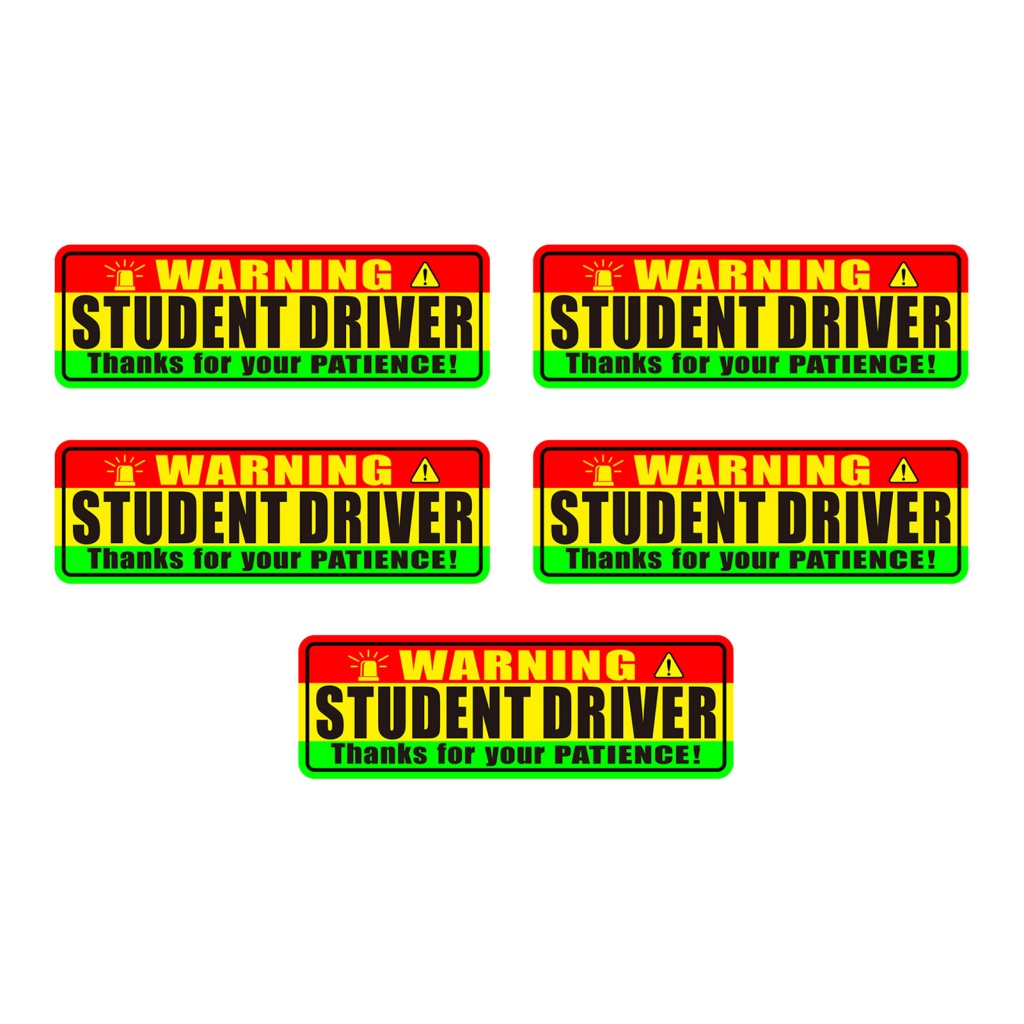 Strong Adhesive Decals Perforated Safety Stickers 5pcs Reflective ...