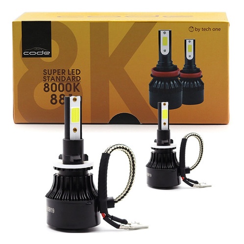 Lâmpada Super Led H27 881 8000k 02 Pc