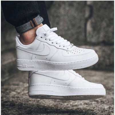 FRETE GRATIS - Tênis Nike Air Force 1 branco preto unissex - SUPER DESCONTOULTRA249vb306