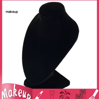 [Mk] Colar De Manequim Preto Jóias Pingente Expositor Stand Holder Show Decorar