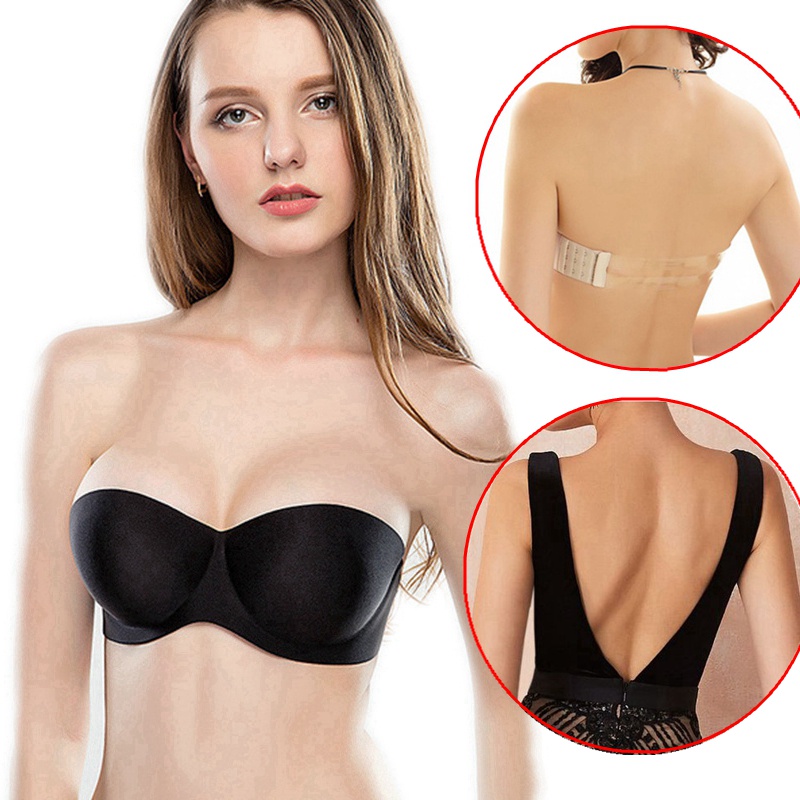 2pcs/lots Sexy Strapless Bra Women Push Up Invisible Bras Lingerie
