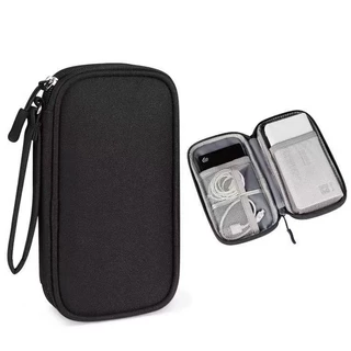 Necessaire organizadora bolsa portatil celular cabos fios armanazamento