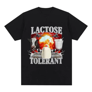 Camiseta Masculina Meme Engraçada Tolerante A Lactose Vaca