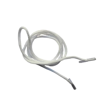 100 Cordão Nylon Para Credencial Crachá Branco 80cm