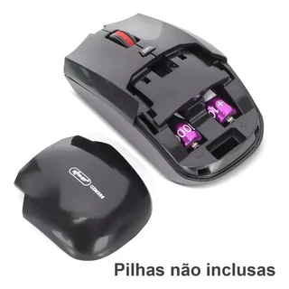 Mouse Knup Gzm386 Ergonônico Sem Fio 1600 Dpi Cor Preto