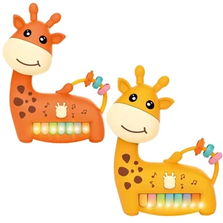 Piano Musical Interativo Girafinha Infantil Girafa Sortido Castela