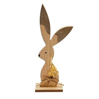 Totem Decor Coelho Lapin em Madeira - 31 x 10 x 5 cm em Oferta na Shopee