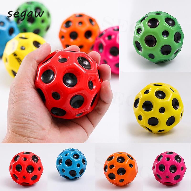 Bola Saltitante 1pc De Alta Resiliência Bolas Saltitantes Suaves AntiQueda Em Forma De Lua