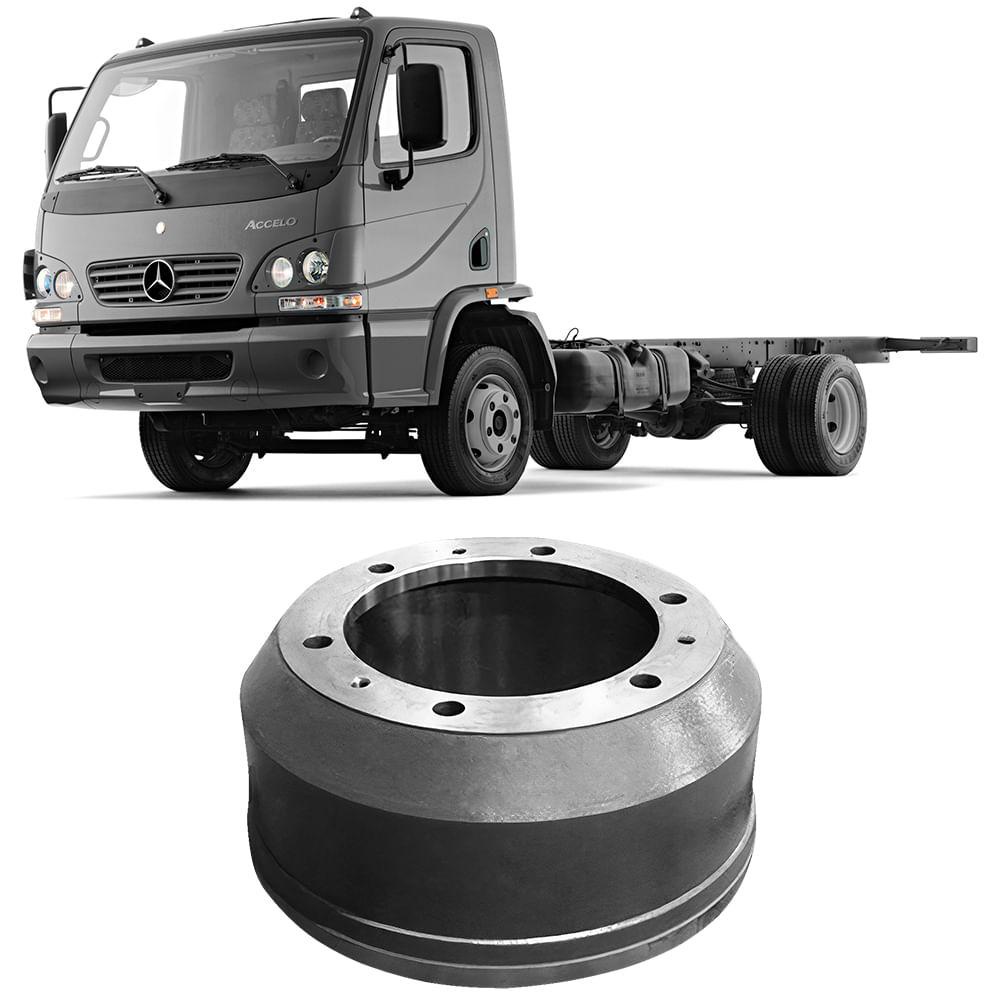 Tambor Freio Mercedes Benz 915c Accelo Sem Cubo 6 Furos | Shopee Brasil