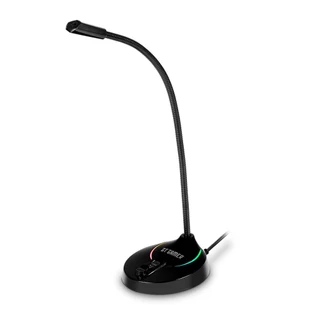 Microfone Gamer Omnidirecional Space com LED RGB | GT Gamer