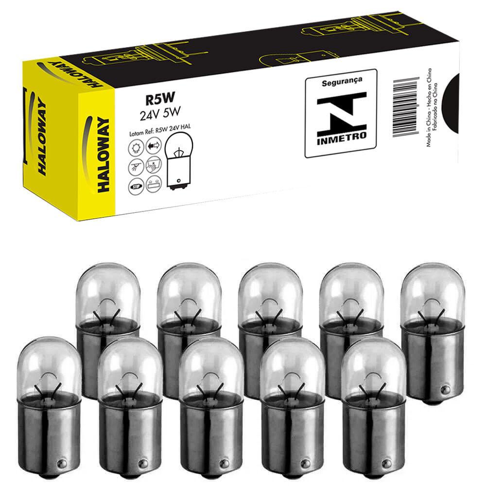 10 Lâmpada Haloway R5w 24v Ba15s 5w 1 Polo Sinalização | Shopee Brasil
