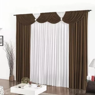 Cortina Floripa 3,00 x 2,50 Metros Para Sala, Quarto, Decoração Preço Baixo