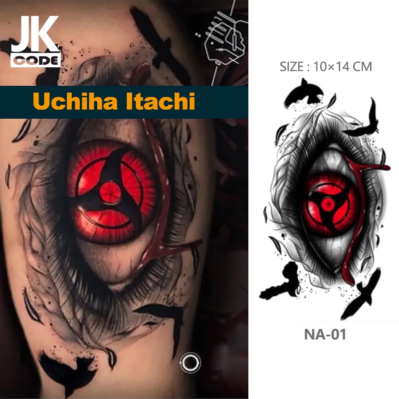 Anime Naruto Tattoo Stickers Akatsuki Sharingan Konoha Cosplay Tatuagens À  Prova D'água Homem Mulher Propaganda De Halloween Acessório De Moda