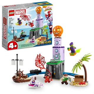 LEGO marvel equipe aranha no farol do duende verde (149 peças)