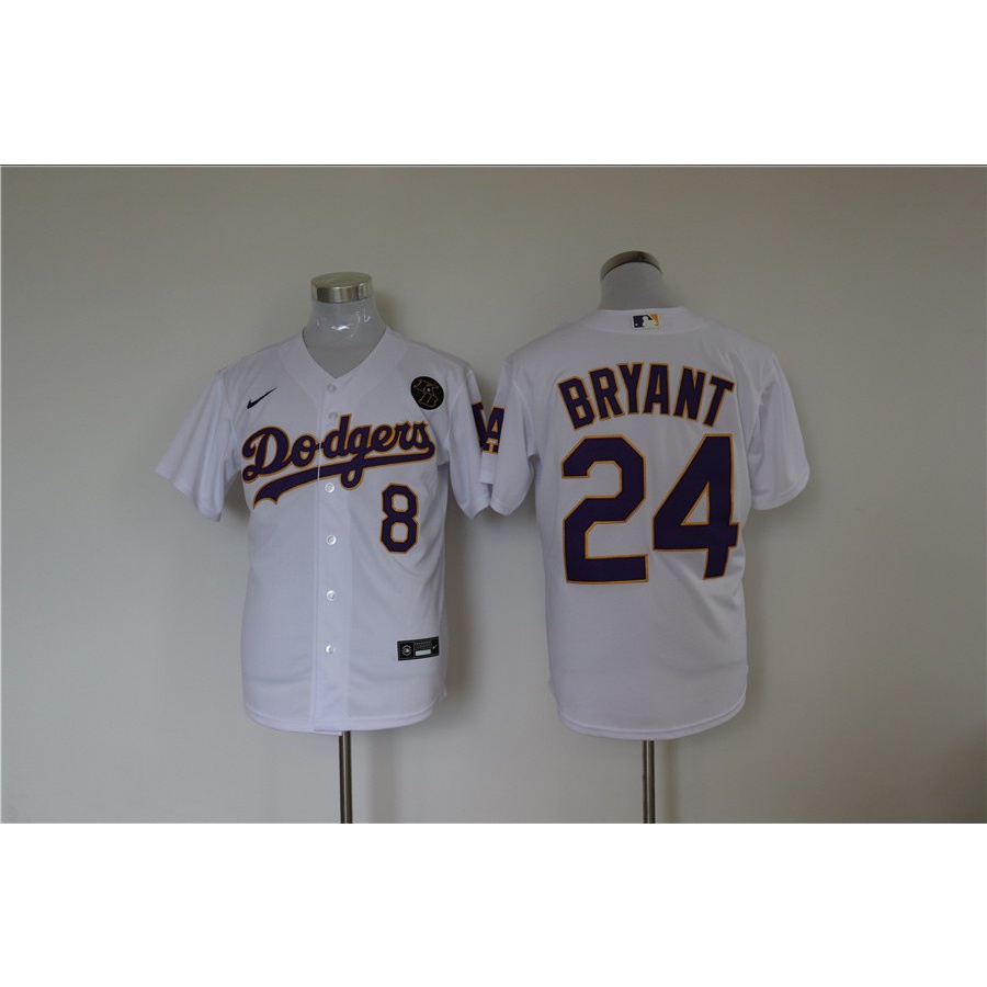 Los Angeles Dodgers Kobe Bryant Men's Baseball Style White Jersey – Time  Out Sports