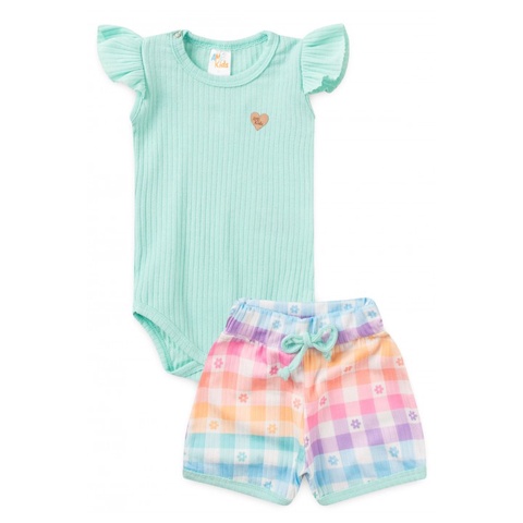 Conjunto Canelado - Xadrez Tie Dye - Ame Kids