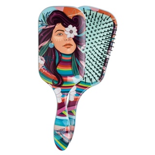Escova De Cabelo Belliz Raquete Florescer 463