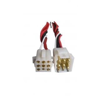 Chicote Soquete Plug Conector Tomada 9 vias Som Automotivo