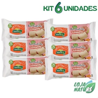 KIT 6 Unidades Enroladinho sabor Goiabada Sem Glúten Sem Açúcar Vegano 65g - Natural Life