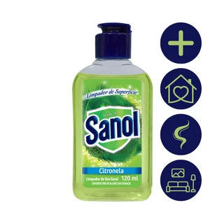 LIMPADOR DE SUPERFICIES CITRONELA SANOL 120ML